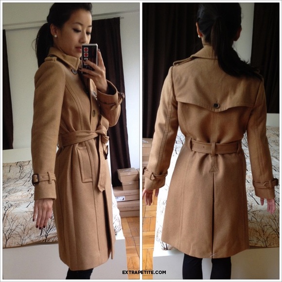 BLOGGER FAV J Crew Wool cashmere icon trench coat - Picture 3 of 7
